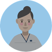 Portrait illustration of a young female minority student