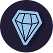 Icon of a cut diamond