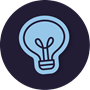 Icon of a lightbulb