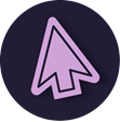 Icon of a computer cursor