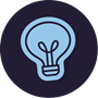 Icon of a lightbulb