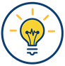 Icon of a light bulb