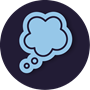 Icon of a thought bubble